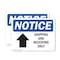 Signmission Shipping And Receiving Only (Up Arrow), 14 in W x Rectangle, Plastic OS-2PACK-NS-P-1014-L-18305 - alternate 1